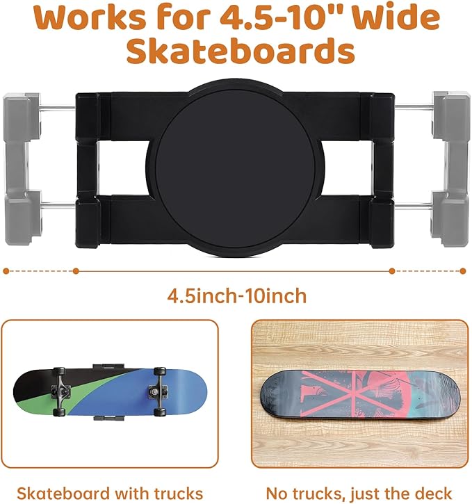 360° Rotating Skateboard Deck Wall Mount