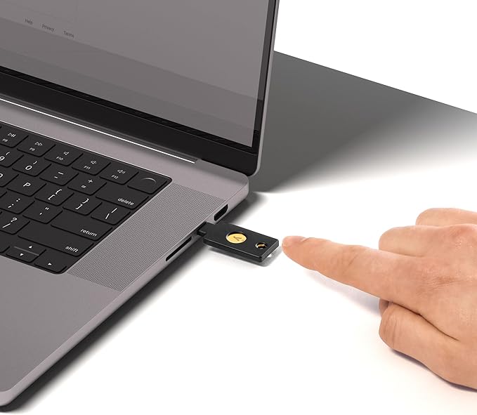 Yubico - YubiKey 5C NFC - Multi-Factor authentication (MFA) Security Key and passkey, Connect via USB-C or NFC, FIDO Certified - Protect Your Online Accounts