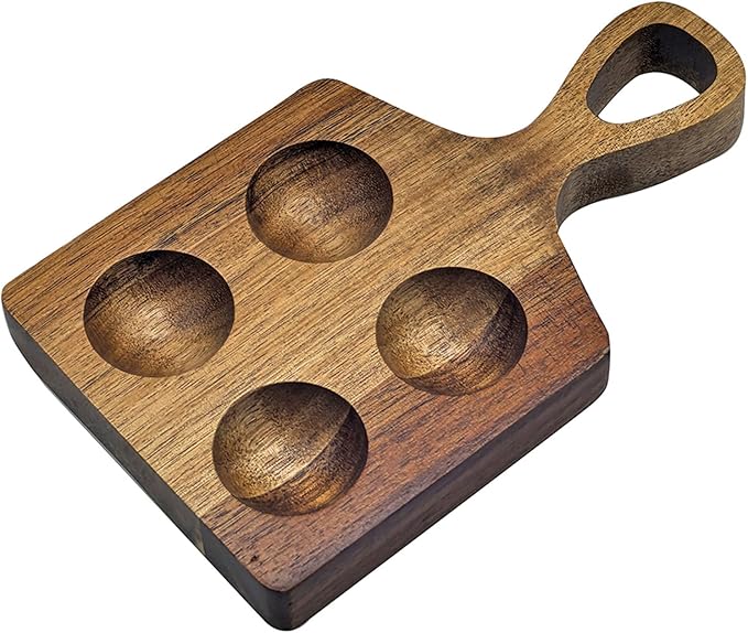Multipurpose Wooden Eggs Storage Container For Refrigerator Countertops Kitchen Holder Tray Organizers With Handle Decorative Kitchen Display Tray