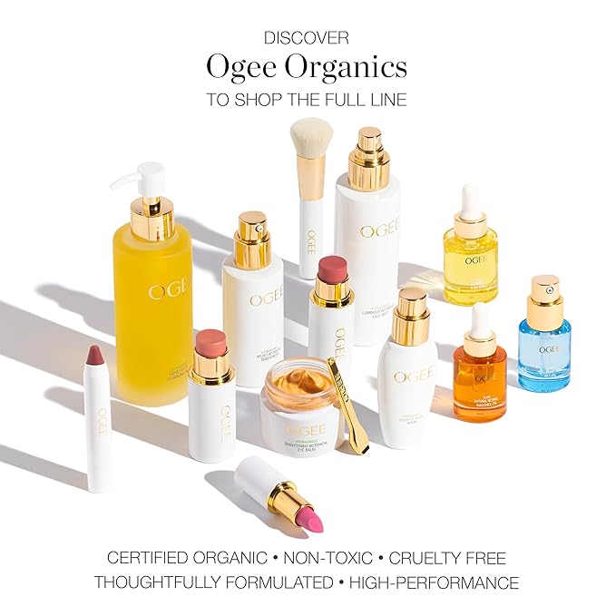 Ogee Sculpted Face Stick (PEARL - PEARLESCENT PEONY SHIMMER) Certified Organic Highlighter Makeup - Multi-Use Glow Highlighter Stick