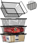 Freezer Organizer Bins ，Enhanced Leak-Proof Bottom，4 Pack Stackable Deep Freezer Organizer Bins for 5 Cu.FT Small Chest Freezer，Easy Get Bottom Foods without Digging（for 5 Cu.Ft
