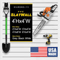 DLDIRECT 48" X 48" - White Slatwall Panel Garage Organizer: Heavy Duty Wall Mounted PVC Rack, Interlocking Slat Paneling for Garage Storage, Slotwall Board, Shelves System