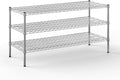 21" Deep x 54" Wide x 27" Height Wire Shelving Kit | 3-Tier | NSF Commercial Storage Rack Unit