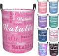 Custom Name Laundry Hamper, Personalized Laundry Baskets with Name for Boys Girls Women Men, Customized Collapsible Dirty Clothes Hamper Easy Storage Gifts for Bedroom Bathroom Living Room