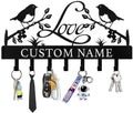 Personalized Key Holder Wall Mount - Key Holder for Wall, Custom Name Key Rack, Metal Key Holder Hooks Organizer, Wedding Housewarming Gift, Key Hanger Decor for Entryway, Hallway, Bedroom