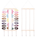SNOWSTAR Macrame Flat Hair Claw Clip Organizer,Hanging Hair Clip Holder and Storage for Women Girls,Flat Hair Accessorie Hanger Home Decor for Wall,Door,Closet