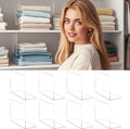 Shelf Dividers for Closet Organization - 10" Tall x 12" Deep Acrylic Closet Dividers for Shelves - Clear Free-Standing Shelf Separators for Clothes Sweater Purse