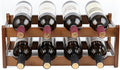 Wine Rack Storage,Bamboo Wine Racks Cabinet Shelf,2-Tier 8 Bottles Freestanding Wine Bottle Holder for Basement,Kitchen,Countertop