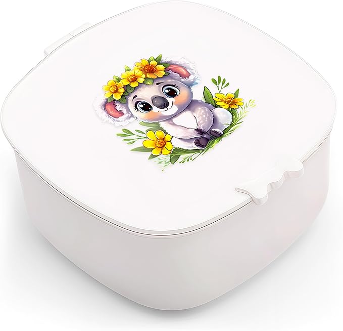 Small Hair Accessories Organizer Box For Girls Kids Teens Women, Hair clips/Ties/bands/pins/barrettes/scrunchies Organizer and Storage! (Koala)
