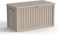 200 Gallon Waterproof Outdoor Storage Box, UV Resistant Resin Deck Box with Hydraulic Rod for Reinforced Stability, Perfect for Patio, Garden, and Pool, Grey