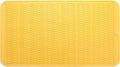Silicone Dish Drying Mat for Multiple Usage,Easy clean,Eco-friendly,Heat-resistant Silicone Mat for Kitchen Counter or Sink,Refrigerator or Drawer Liner Yellow 4XL 32 inches x 18 inches