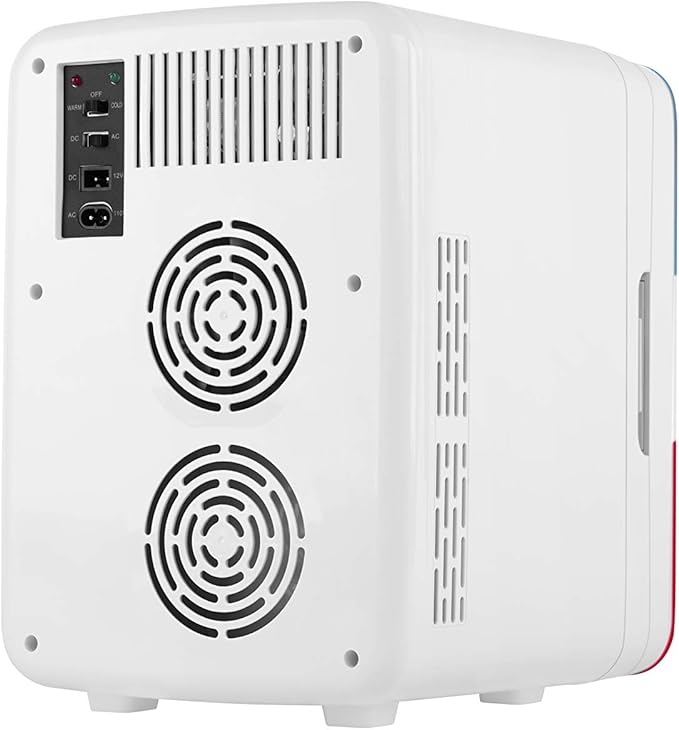 Cooluli Retro Coca-Cola Mini Fridge for Bedroom - Car, Office Desk & College Dorm Room - 10L/12 Can Small Refrigerator - AC/DC 12V Portable Cooler & Warmer for Food, Drinks & Skincare (Coke, Vintage)