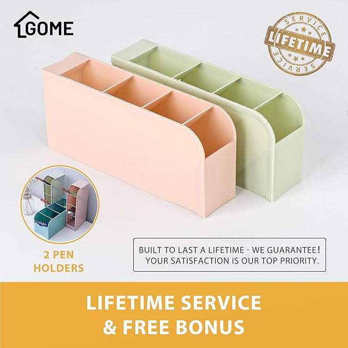 GOME Under Desk Drawer Storage with Laptop/Book/Folders Shelf, Double Layer Easy Slide-Out Undermount Drawer Organizer with Ball Sliding Track for Home Office Sit-Stand Workstation