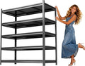 Metal Shelving, Garage Shelving Unit and Storage,Adjustable Storage Shelves, 3000LBS Storage Steel Shelving, for Kitchen Warehouse Pantry Commercial Use, Basement (63in×48in×24in-5 Tier)