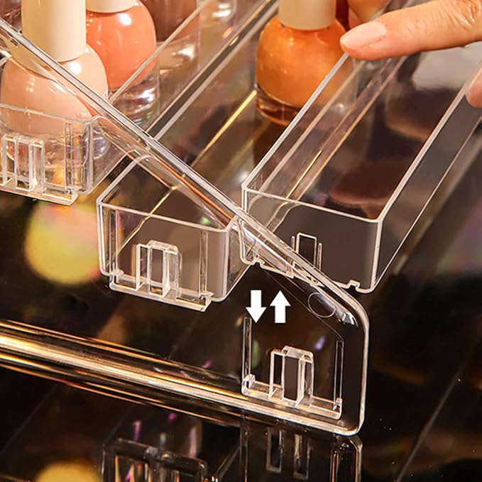 Sunglasses Organizer - Clear Eyeglasses Display - Eyeglasses Storage - Essential Oils Holder- Nail Polish Organizer(3 Layer)