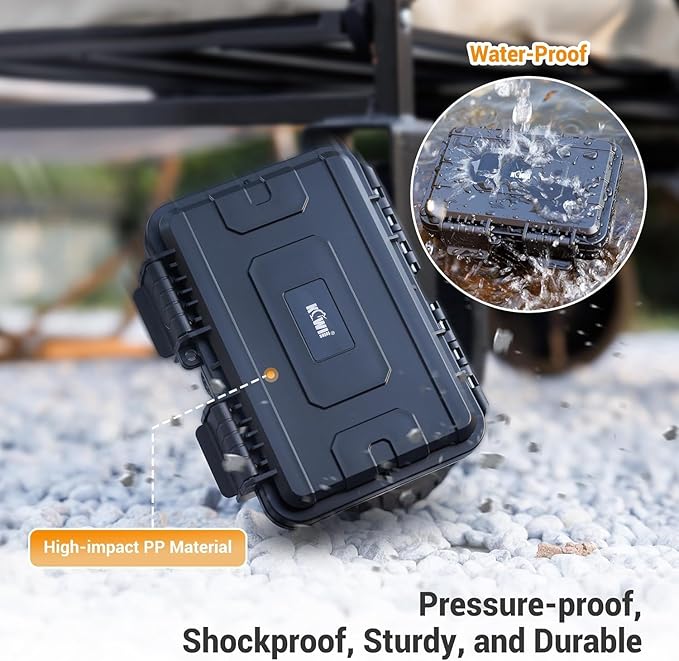 KIWIFOTOS 135 Slots Memory Card Case for TF SD CFexpress Type-A Card IP67 Waterproof Card Holder for 33 SD SDHC SDXC 90 Micro 12 CFexpress Type-A Cards
