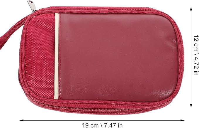 Travel Cord Organizer Pouch Accessories Storage Case for Charger Cables Earphones with Smooth Zip Closure Compact Travel Tech Essential for Women