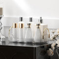 YCIA&DONE Bathroom Organizer Countertop, Makeup Storage, Skincare Cosmetic Tray Shelf, Perfume Holder Rack for Vanity Counter, Large Capacity, Easy to Install, Clean, 1 Tier, Clear White