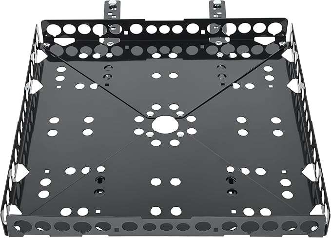 Kojem RV Bumper-Mounted Generator Cargo Carrier for Campers Trailers RV Rear Luggage Basket Rack Tray Kit Assembly Weighs 15 Pounds and Carries 200 Pound-Feet