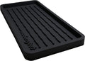 MODERNJOE'S Sponge Holder and Sink Organizer - Kitchen Bath Vanity - Multi-use Silicone Tray – Non-Slip, Heat Resistant and Dishwasher Safe – 11” X 5.5” - Black