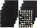 Enamel Pin Display Pages,Creative Pin Collection with 8 Flip-Pages,Fit in Any 3-Ring or 4-Ring Binder,Designed to Easily Trade & Display Enamel Pins (Pins Not Included)