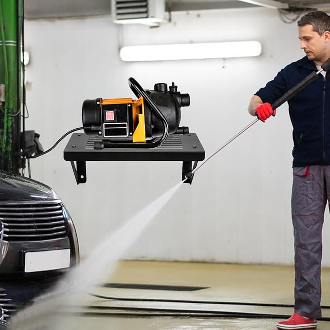 Heavy Duty Metal Pressure Washer Shelf, Garage pressure washer shelf, Power Washer Storage Rack, Good for Restaurant, Kitchen, Laundry, Garage and Utility Room