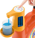 Detergent Dispenser, Auto Laundry Detergent Dispenser with Silicone Washable Laundry Measuring Cup Graduated Cup, No Waste, USB Rechargeable, Ideal for Laundry Room Organization (Yellow)