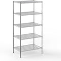24" Deep x 36" Wide x 74" Height Wire Shelving Kit | 5-Tier | NSF Commercial Storage Rack Unit