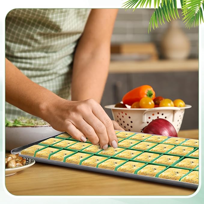 5 Sets Freeze Dryer Tray Dividers, Compatible with Harvest Right Freeze Dryer, Candy Tray Dividers Accessories(Medium,Green)