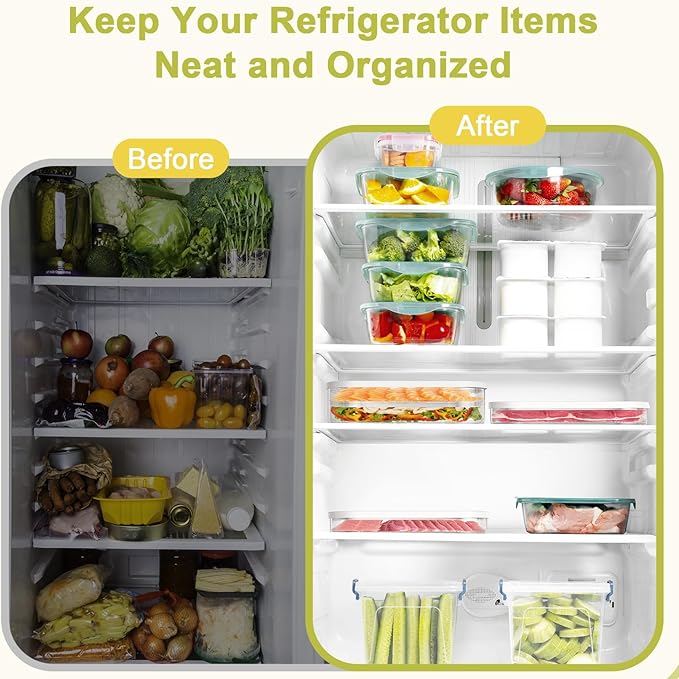 2 Pcs Deli Meat Container for Fridge, Stackable Bacon Lunch Meat Container for Refrigerator, Food Storage Boxes with 2 Lids for Cold Cuts, Cheese, LunchMeat, Salami, Meal Prep Containers, BPA Free
