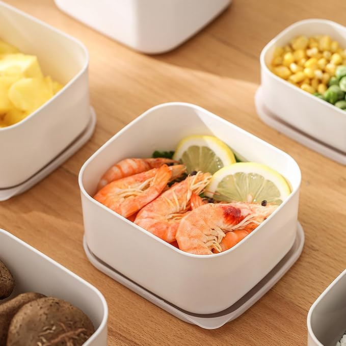 Kichvoe Cheese Box with Lid Refrigerator Storage Container for Butter and Cheese Slices Food Grade Kitchen Storage Box Easy to Clean