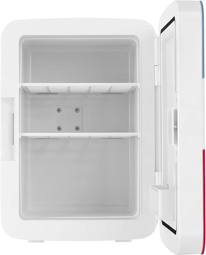 Cooluli Retro Coca-Cola Mini Fridge for Bedroom - Car, Office Desk & College Dorm Room - 10L/12 Can Small Refrigerator - AC/DC 12V Portable Cooler & Warmer for Food, Drinks & Skincare (Coke, Vintage)