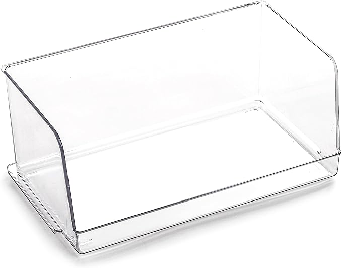 BINO | Stackable Plastic Storage Bins, Large - 12 Pack | THE MYRIAD COLLECTION | Multi-Use Organizer Bins | BPA-Free | Pantry Organization | Home Organization | Fridge and Freezer Organizer