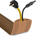 Floor Cord Cover 10FT Cord Covers for Wires on Floor Protect Wires & Prevent Trip Hazards, Easy to Cut for Home, Office, School, Concerts, Cavity W0.6in x H0.32in