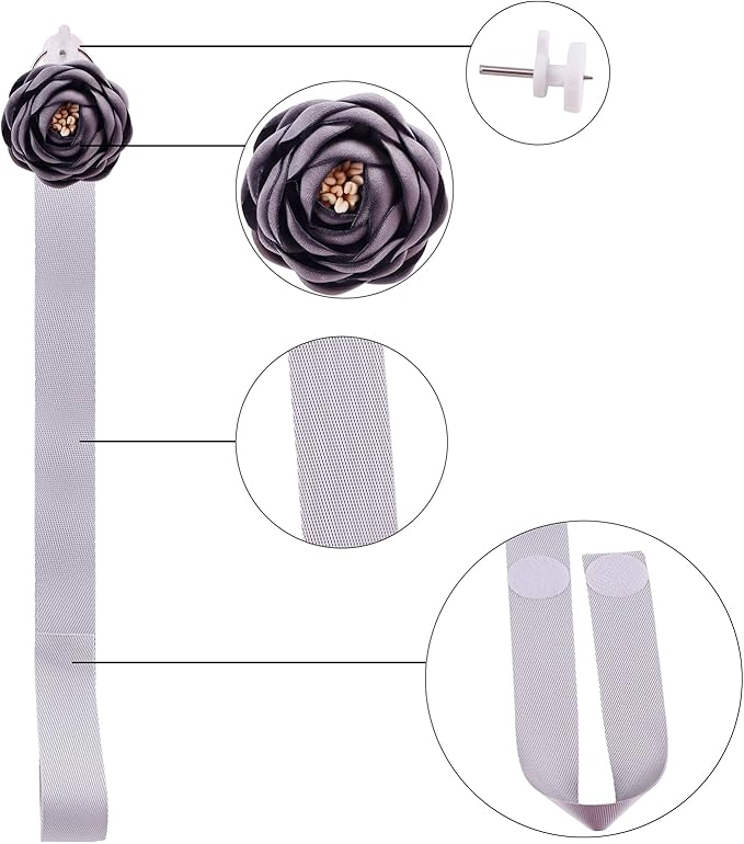 6PCS Bow Holder Hair Bow Organizer,Baby Decorative Hair Accessories Organizer,Flower Hair Clips Storage Bow Holder for Girls Hair Bows,Room Nursery Wall Hanging Decors (hua-6-B) (hua-6-B) (hua-6-H)