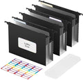 ABC life Plastic Expanding Hanging File Folders,Reinforced 3.15" Hanging Accordian Folder，Large Capacity, Letter Size for Filing Cabinet Tax Filing, Invoices-3pcs