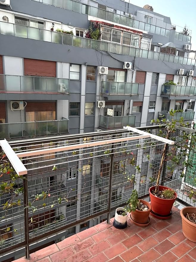 2 in 1 Balcony and Wall Mounted Drying Rack – Aluminum Clothesline for Outdoor Use – Space-Saving Laundry Solution for Small Apartments (47,24" x 20,47")