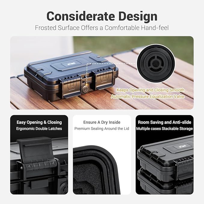 KIWIFOTOS 135 Slots Memory Card Case for TF SD CFexpress Type-A Card IP67 Waterproof Card Holder for 33 SD SDHC SDXC 90 Micro 12 CFexpress Type-A Cards
