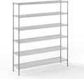 18" Deep x 72" Wide x 86" Height Wire Shelving Kit | 6-Tier | NSF Commercial Storage Rack Unit