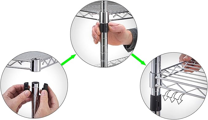 18" Deep x 48" Wide x 14" Height Wire Shelving Kit | 2-Tier | NSF Commercial Storage Rack Unit