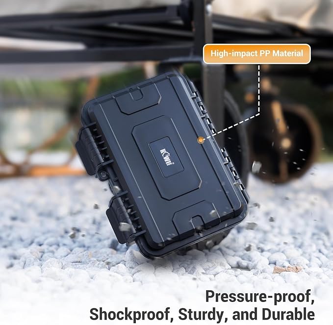 KIWIFOTOS 32 Slots Memory Card Case with Individual Case for 18 SD Card+ 14 CFexpress Type A Card Holder Storage Organizer IP67 Waterproof