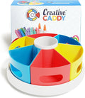 Rotating Art Supply Organizer for Kids, Crayon Caddy for Kids Desk or Pencil and Marker Holder for Teachers, Classroom Arts and Crafts and Homeschool School Supplies Storage