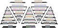 10PCS Black Triangular Nail Polish Racks, 5 Tiers Wall-Mounted Cosmetic Display Rack Nail Polish Racks Lipstick Perfume Wall Shelf Essential Oil Organizers for Home Spa Nail Salon Shop