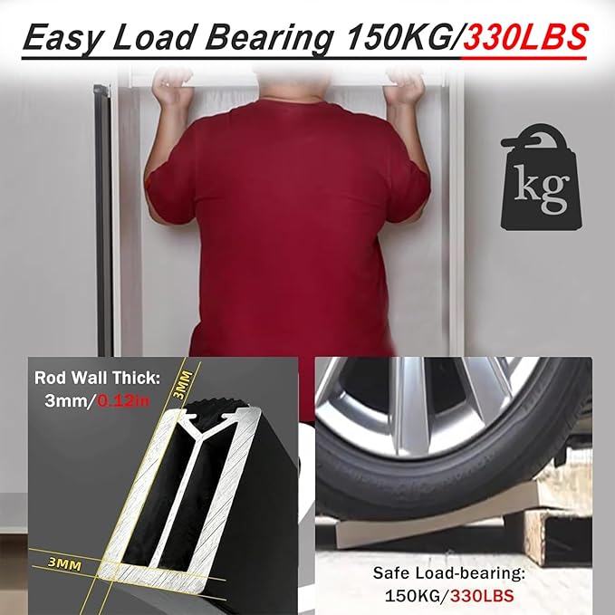 Square Closet Rods-Cuttable, Removable-Heavy Duty Black Wardrobe Rods and Brackets-Commercial, 12 16 18 24 28 30 60 72 In-Suitable for.Laundry.Home.Hotel.Clothing Store (Black,55in)