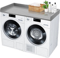 Royxen Laundry Countertop Solid Wood, Countertop for All Front-Loaded Washing Machine and Dryer, Extra Room for Laundry Room, Gray