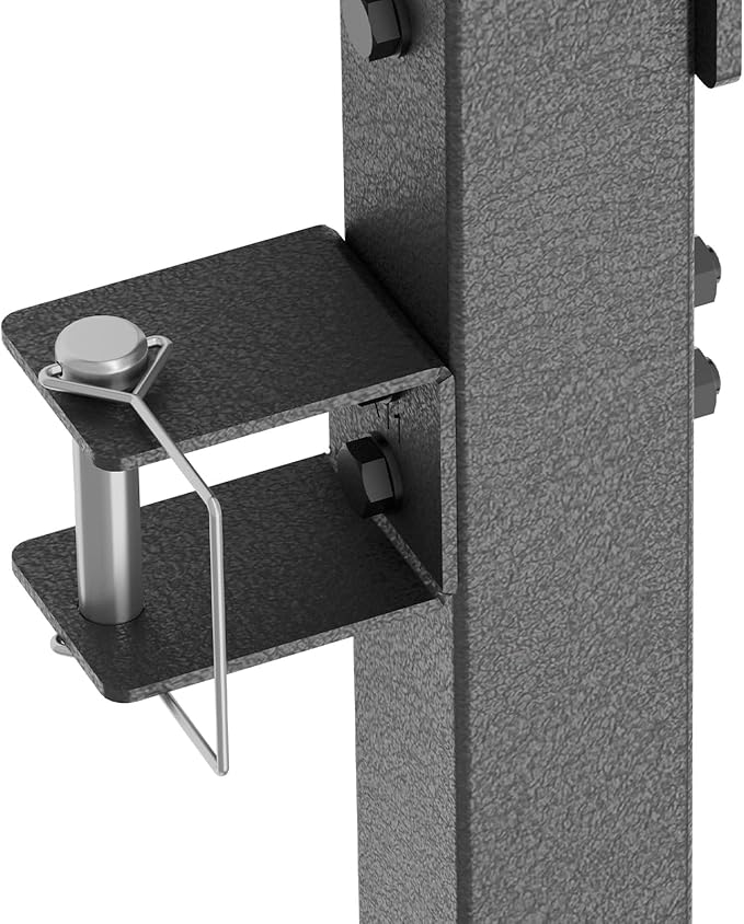 Trimmer Rack, 4 Place Heavy Duty Weedeater Rack for Walls, Open and Enclosed Trailers with Locks, Black Steel