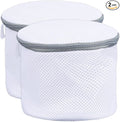 2pcs Underwear Bra Mesh Laundry Bag, 6.50x5.91in/16.5x15cm Durable Reusable Delicate Undergarment Laundry Net with Reinforced Washing Machine Mesh for College Dorm Travel Family Apartment