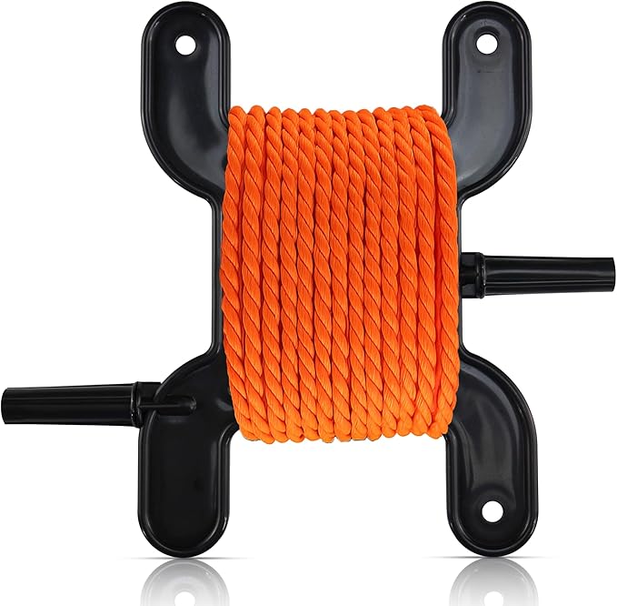 Trotline Winder, Black, Christmas Lights Catfish Line Reel & Cord Organizer