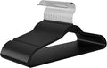 Hangers 50 Pack - Non-Velvet Black Plastic Hangers for Clothes -Heavy Duty Slim Coat Hanger -Space-Saving Closet Hangers with Chrome Hook,Non-Flocked Hangers for Dresses Coats Shirts Jackets