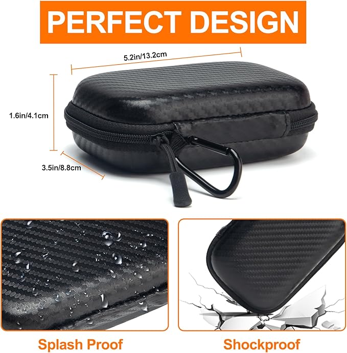 Hard Case for SanDisk Extreme Pro/SanDisk Extreme Portable External SSD 1TB 2TB 4TB 500GB 8TB, Travel Case Protective Cover Storage Bag,Memory Card SD SDXC SDHC Card Storage Holder Organizer(Box Only)